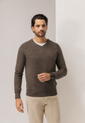 Pull en laine d’agneau à col en V