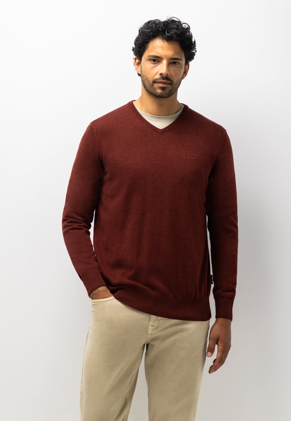 Pull fin en coton