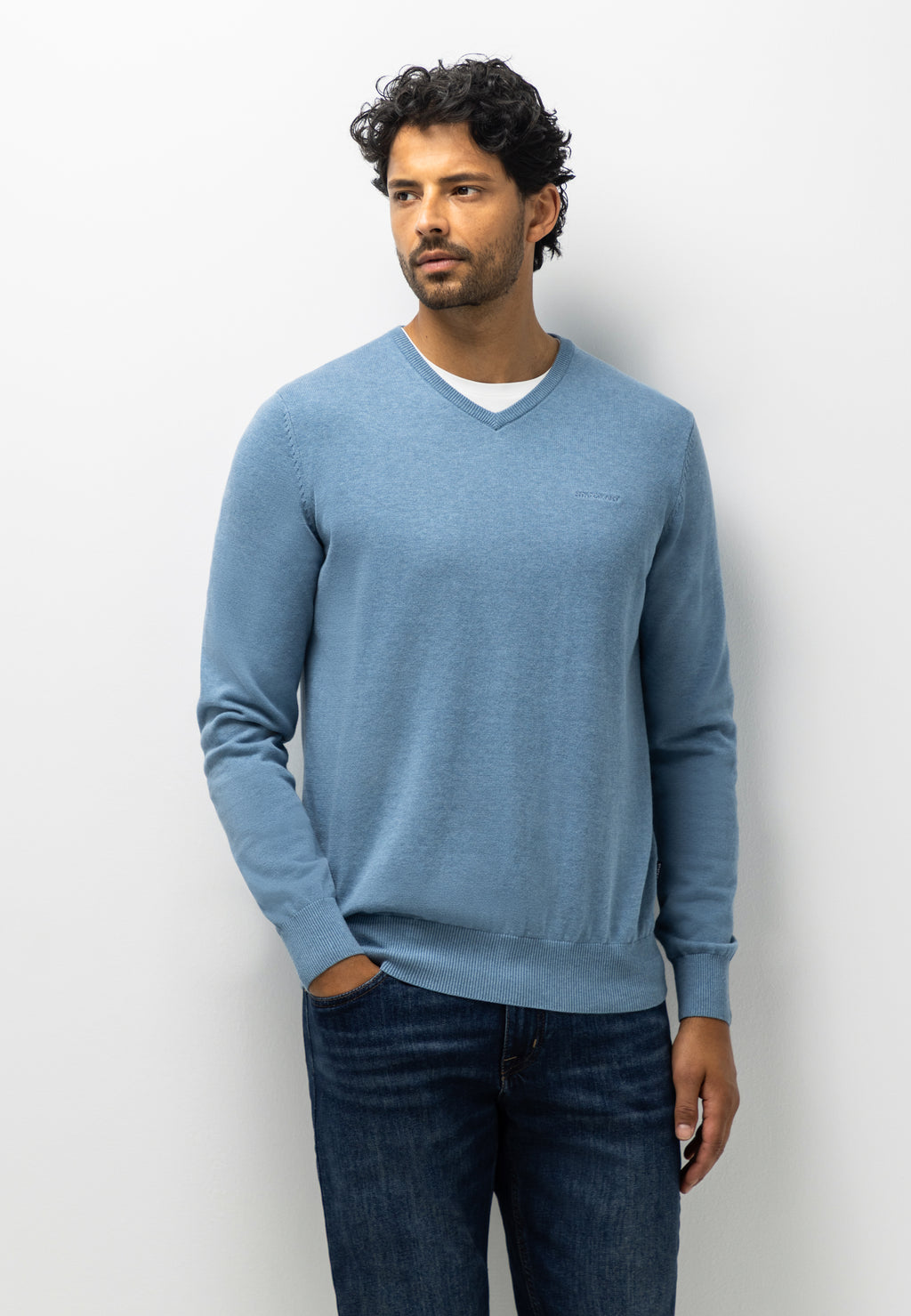 Pull fin en coton