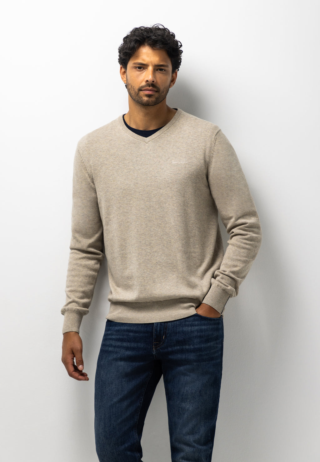Pull fin en coton
