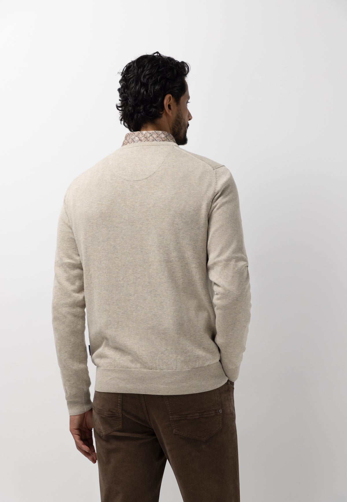 Pull fin en coton