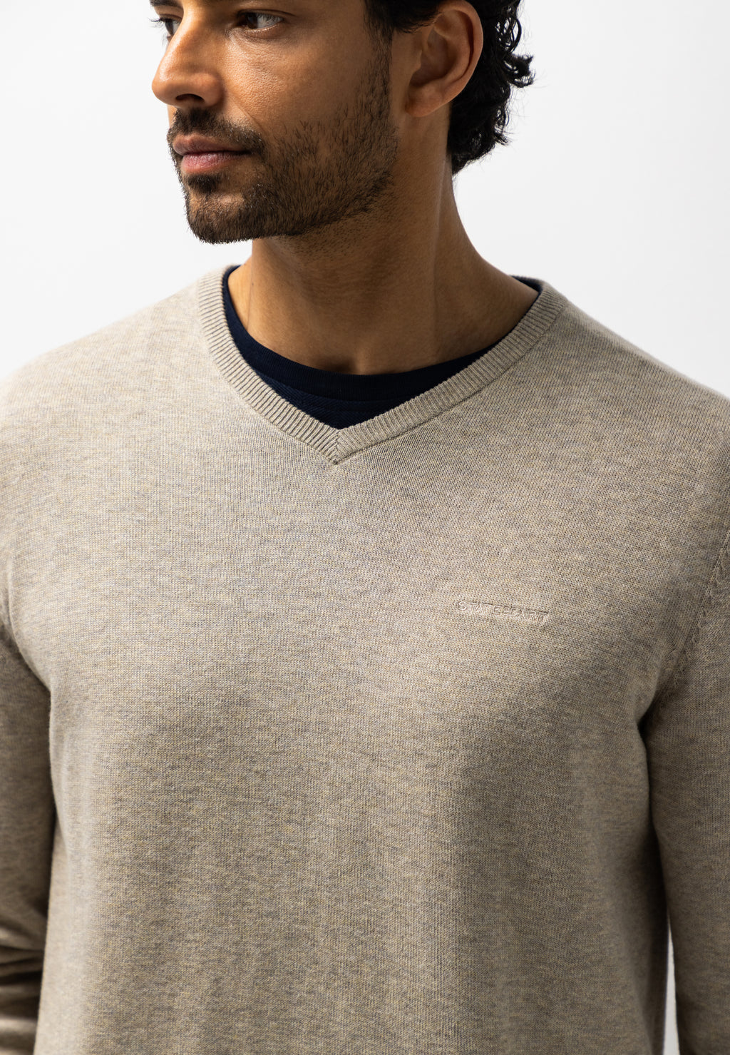 Pull fin en coton