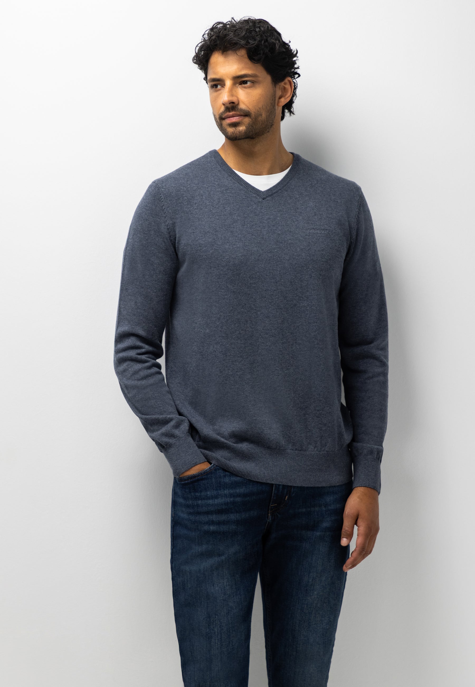 Pull fin en coton