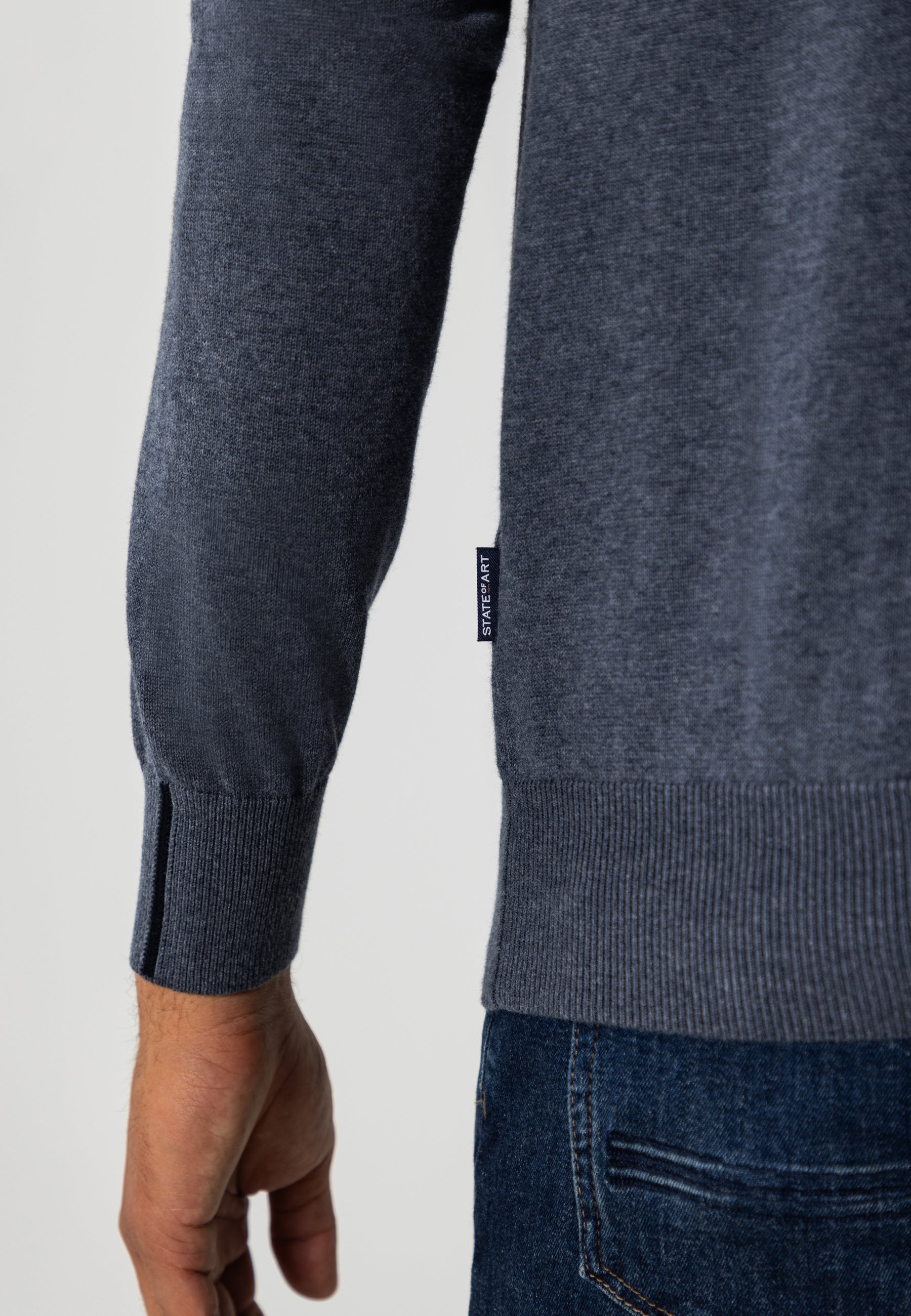 Pull fin en coton