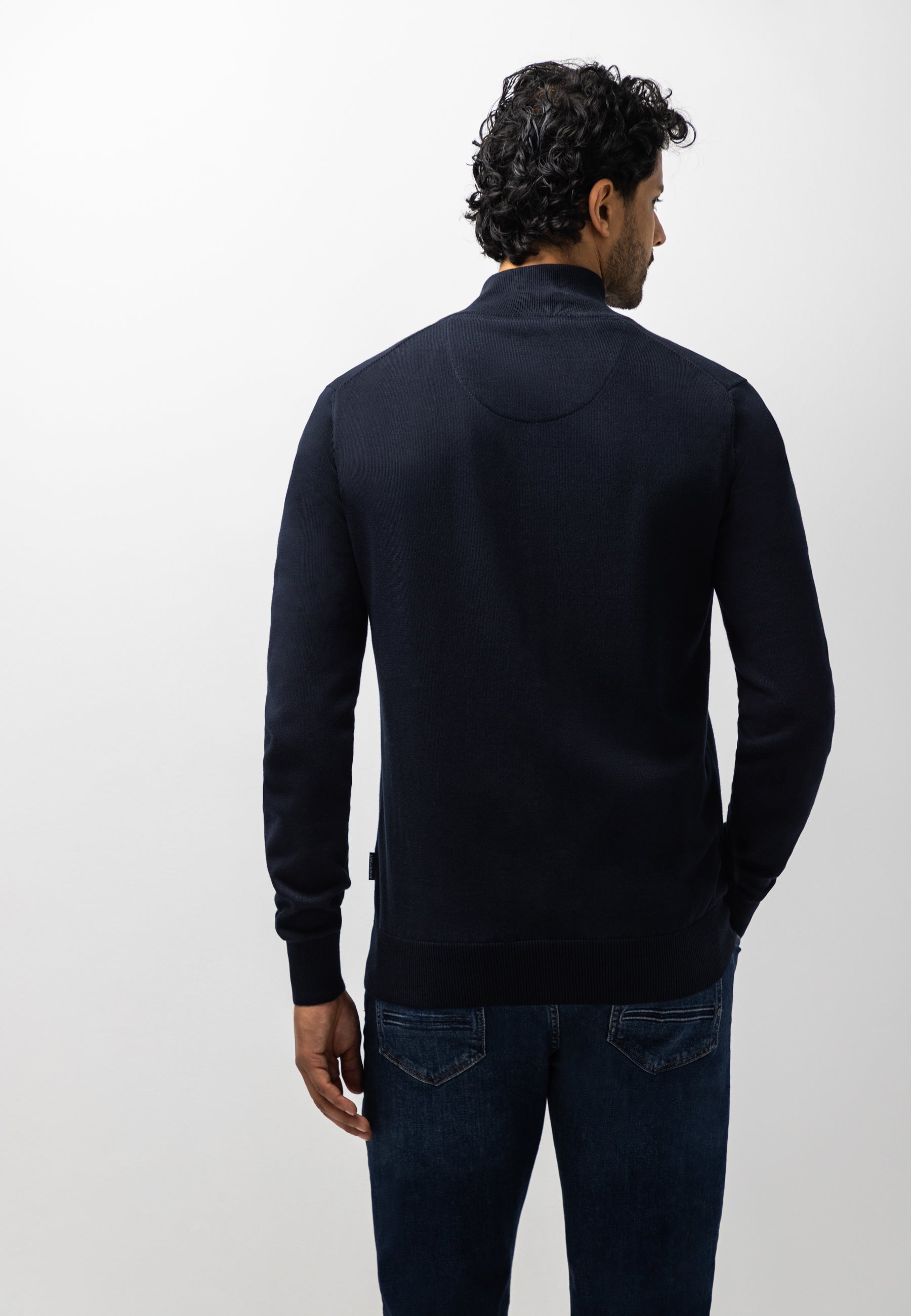 Cardigan en coton à maille fine