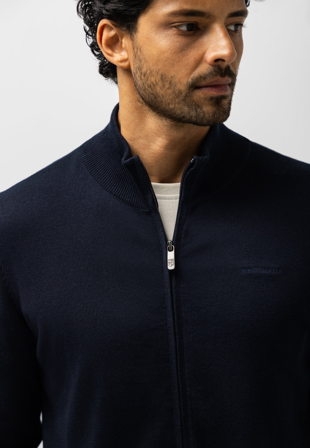 Cardigan en coton à maille fine