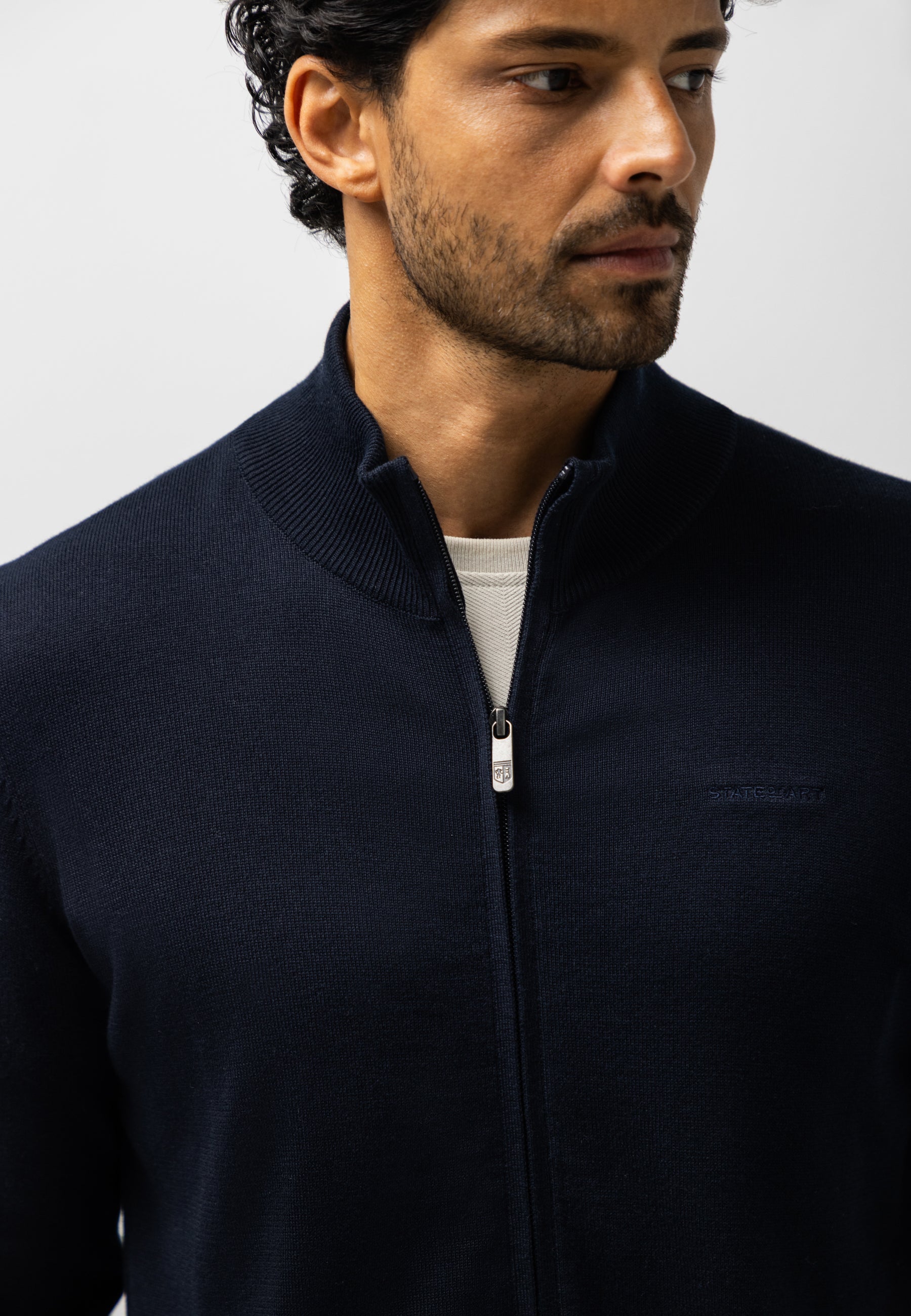 Cardigan en coton à maille fine