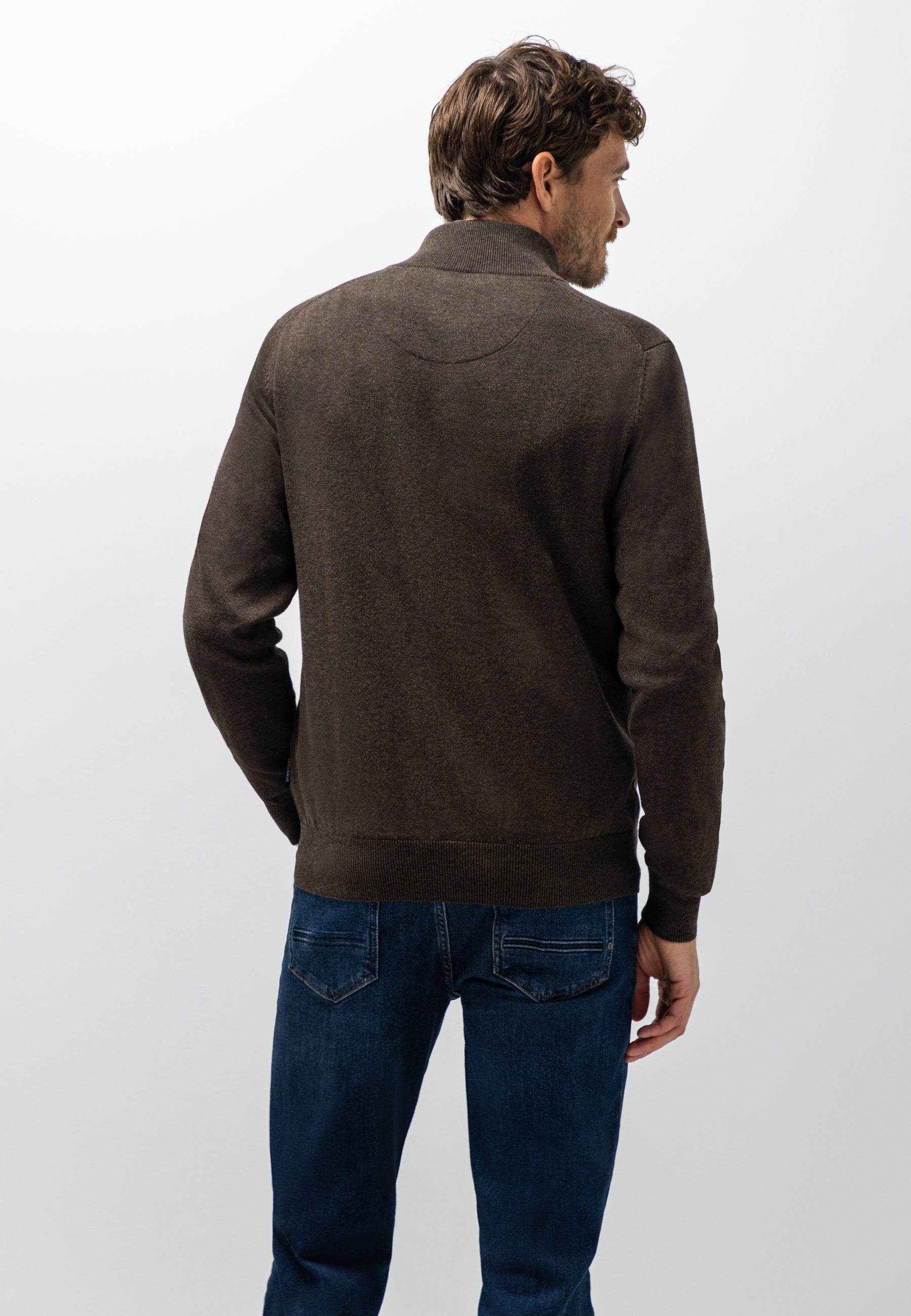 Cardigan en coton à maille fine