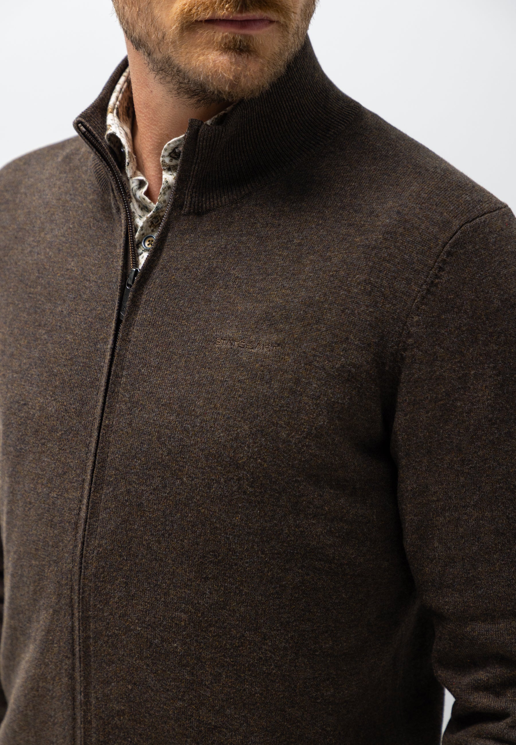 Cardigan en coton à maille fine