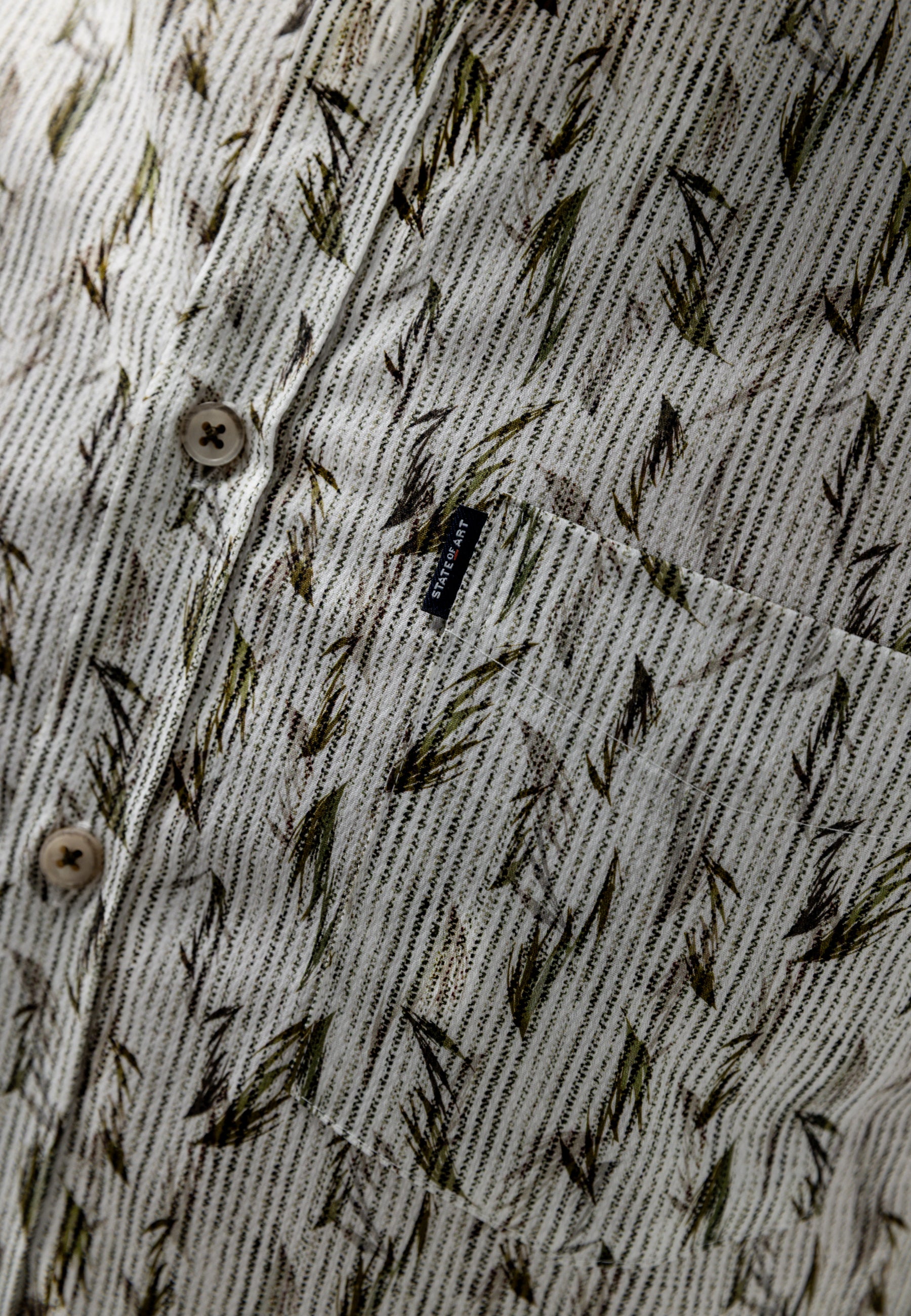 Overhemd met botanische all-over print