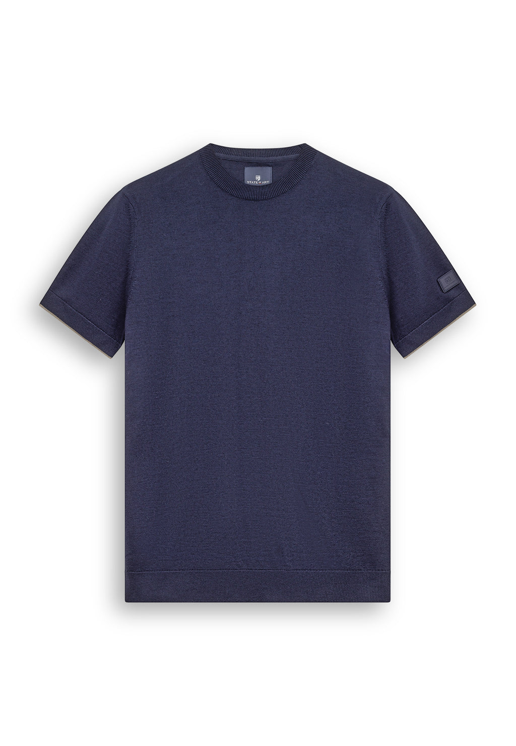 T-shirt en maille fine à col rond