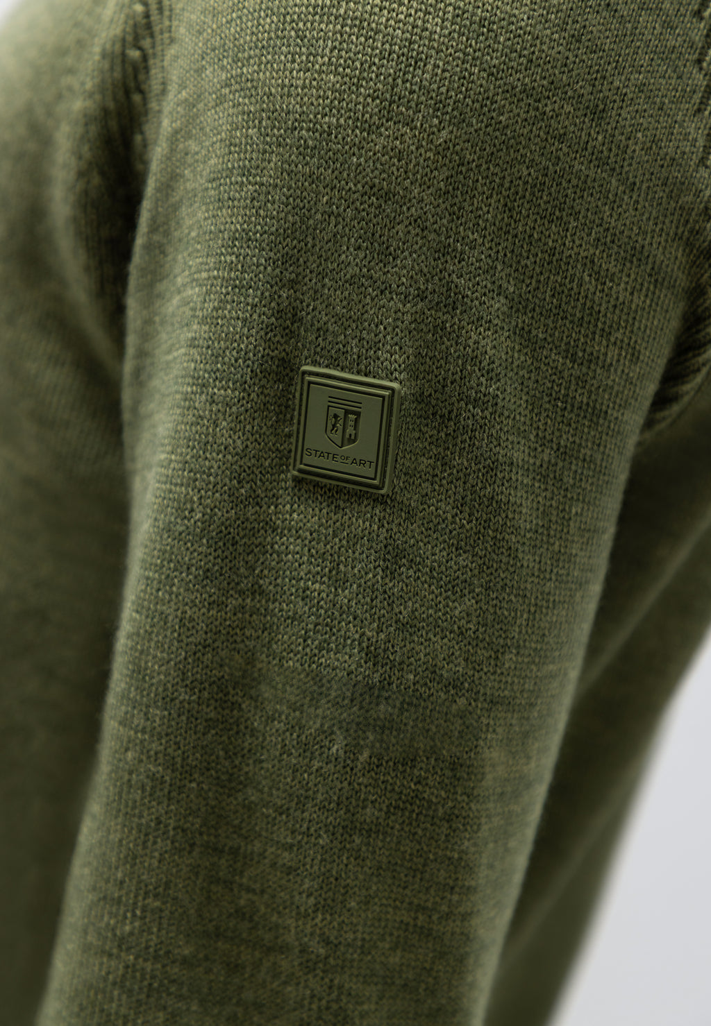 Pull en mélange de laine à col rond