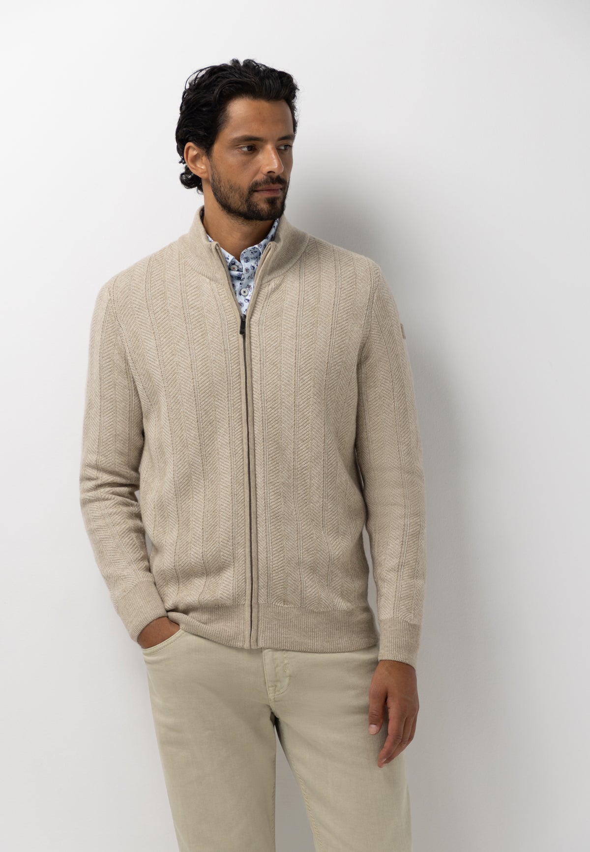 Vest van lamswolmix