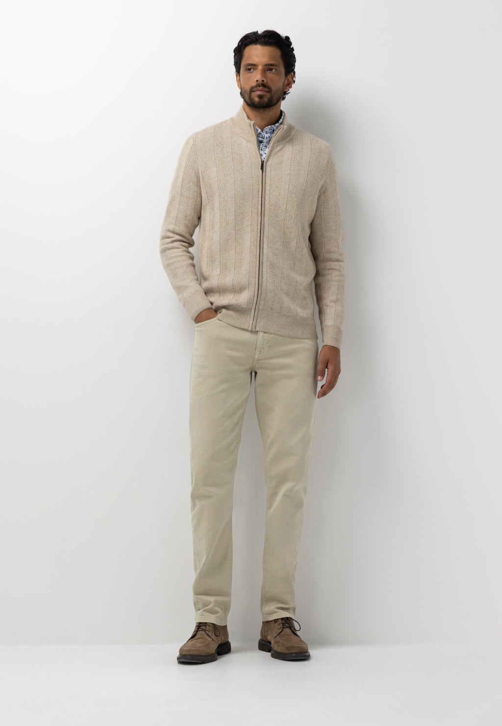 Vest van lamswolmix
