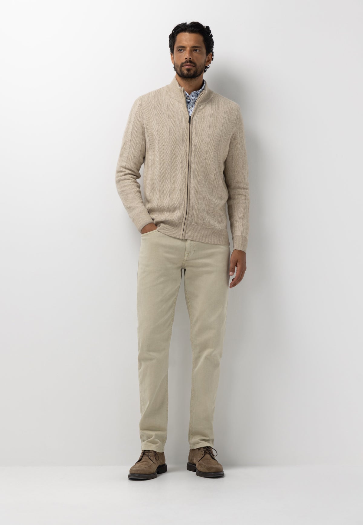 Vest van lamswolmix