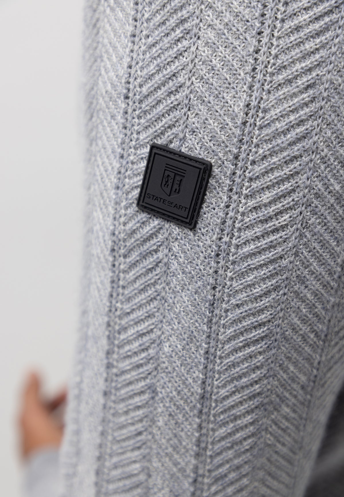 Cardigan en mélange de laine d’agneau