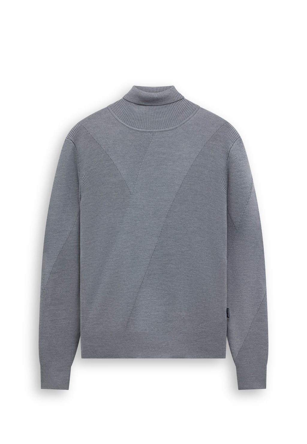 Pull en maille à col roulé avec motif structuré