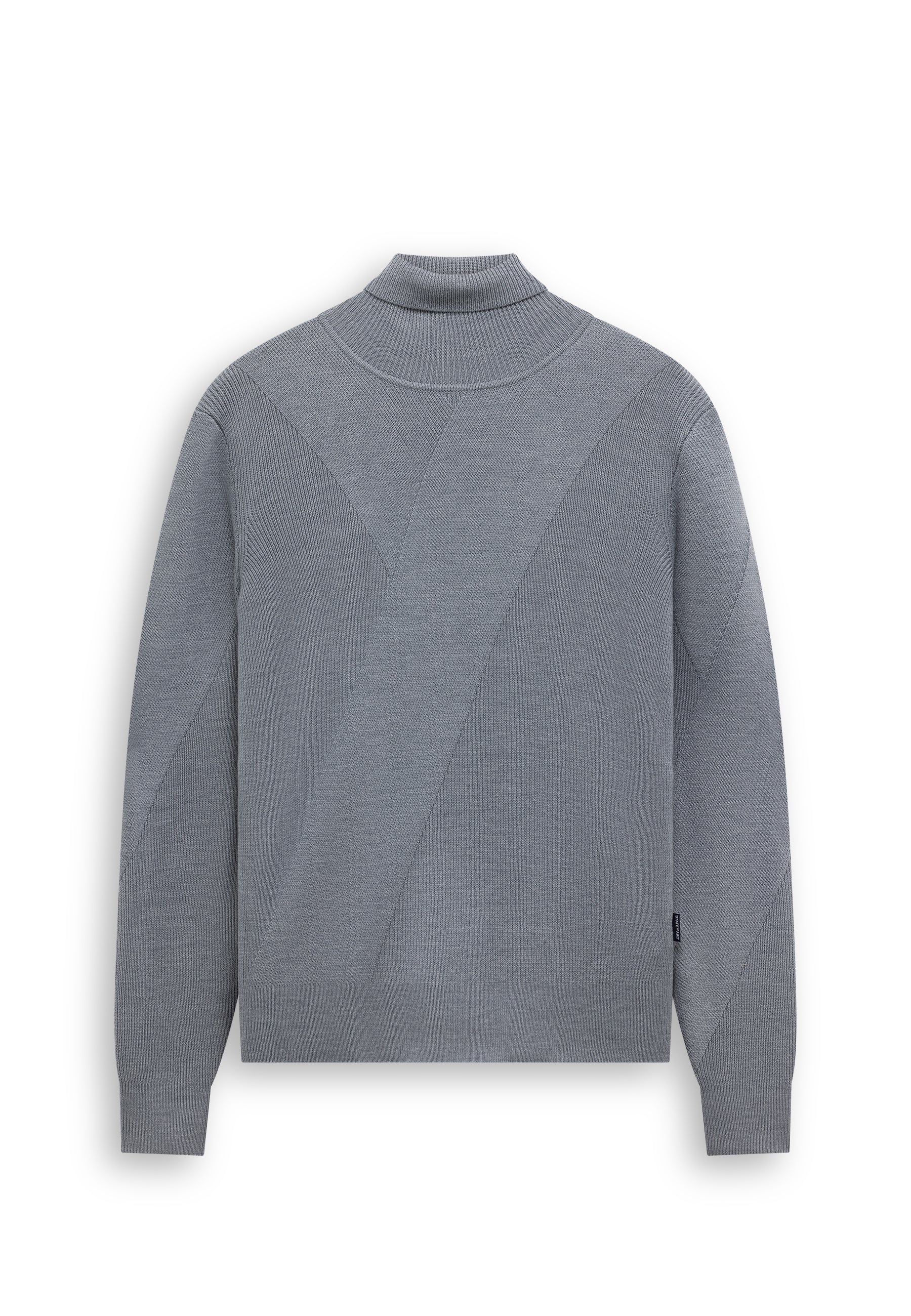 Pull en maille à col roulé avec motif structuré