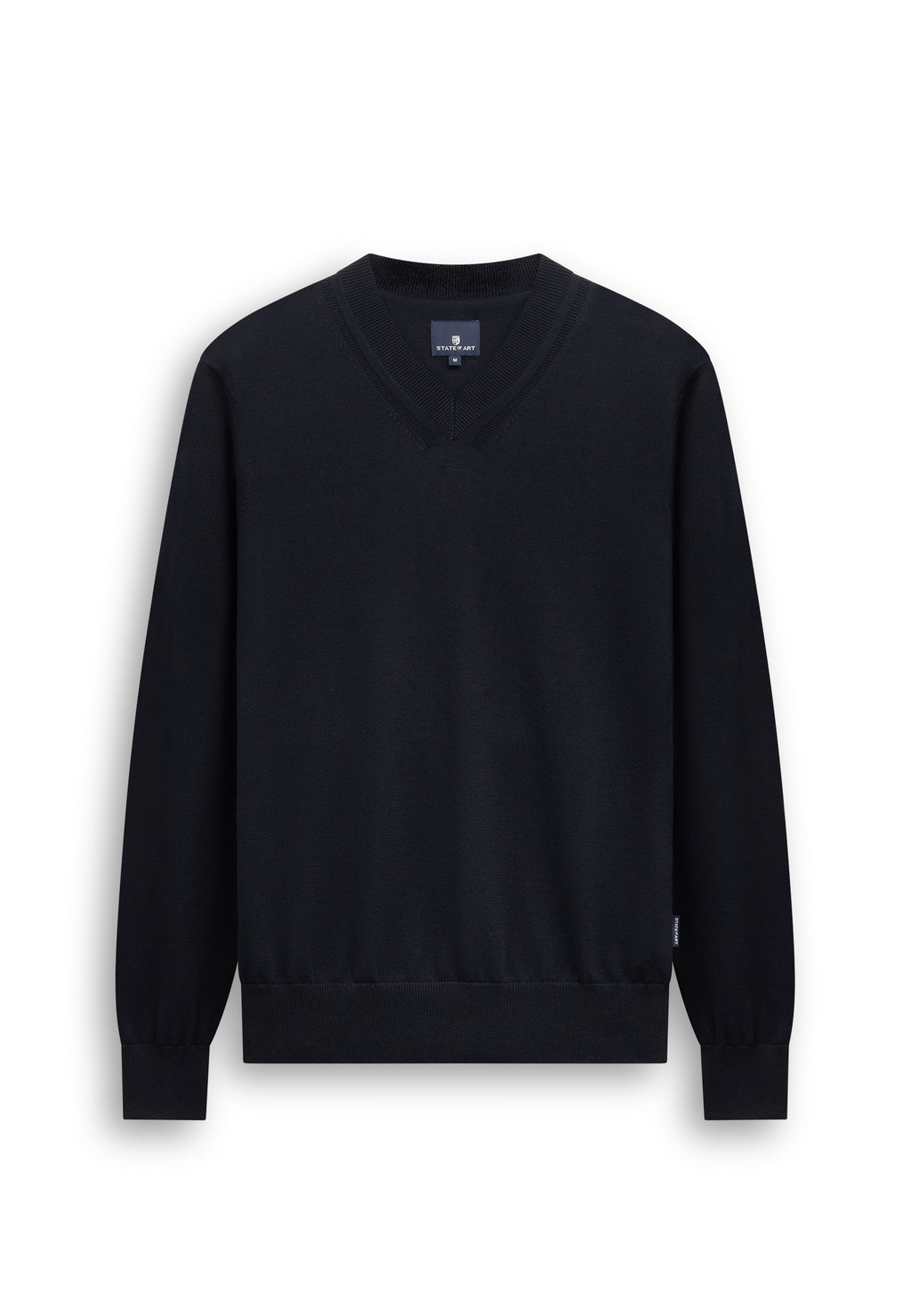 Pull en coton biologique à col V