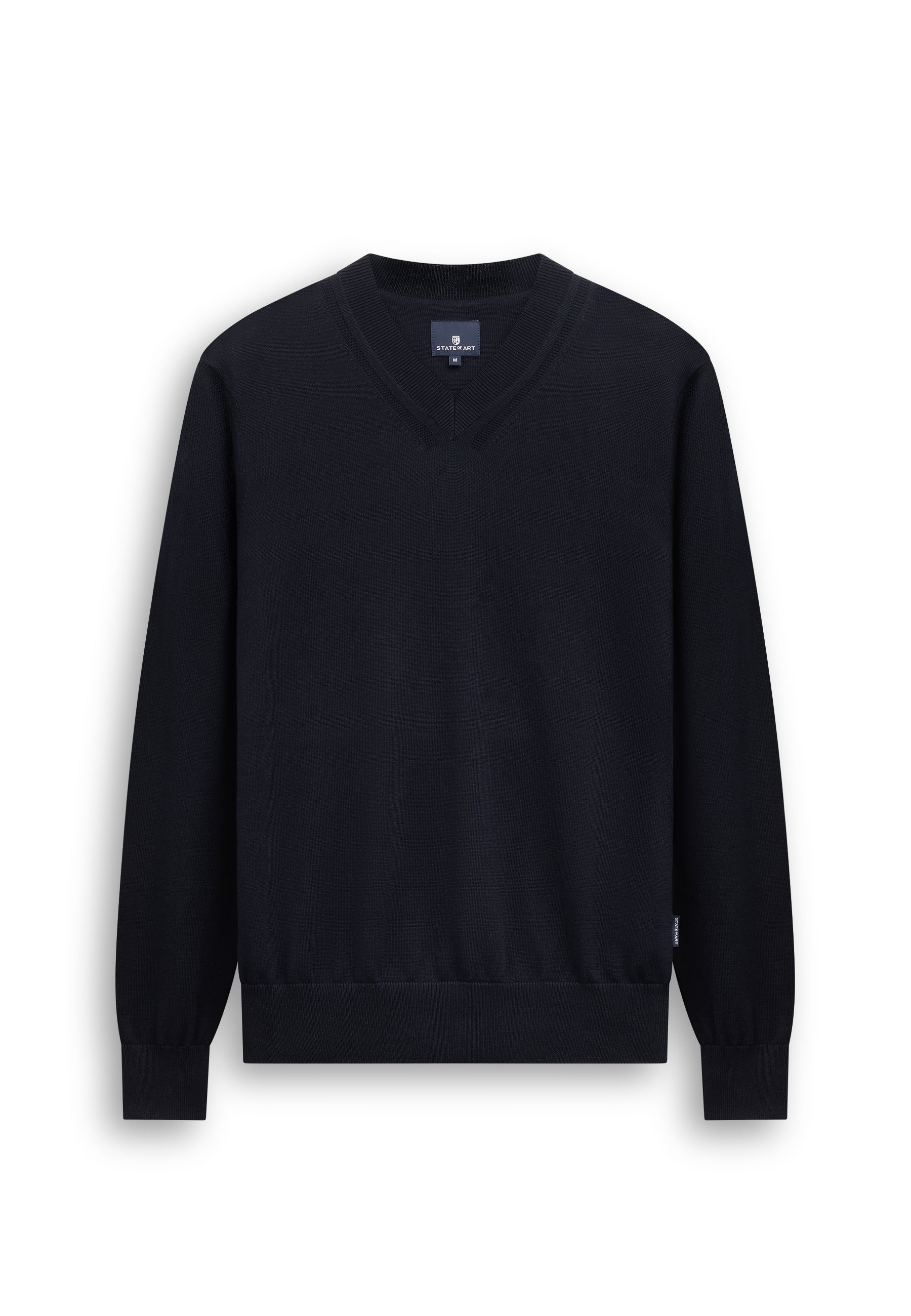 Pull en coton biologique à col V