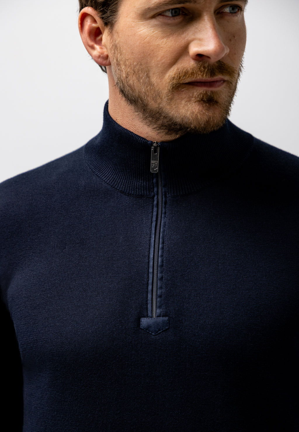 Pull en coton avec coudières
