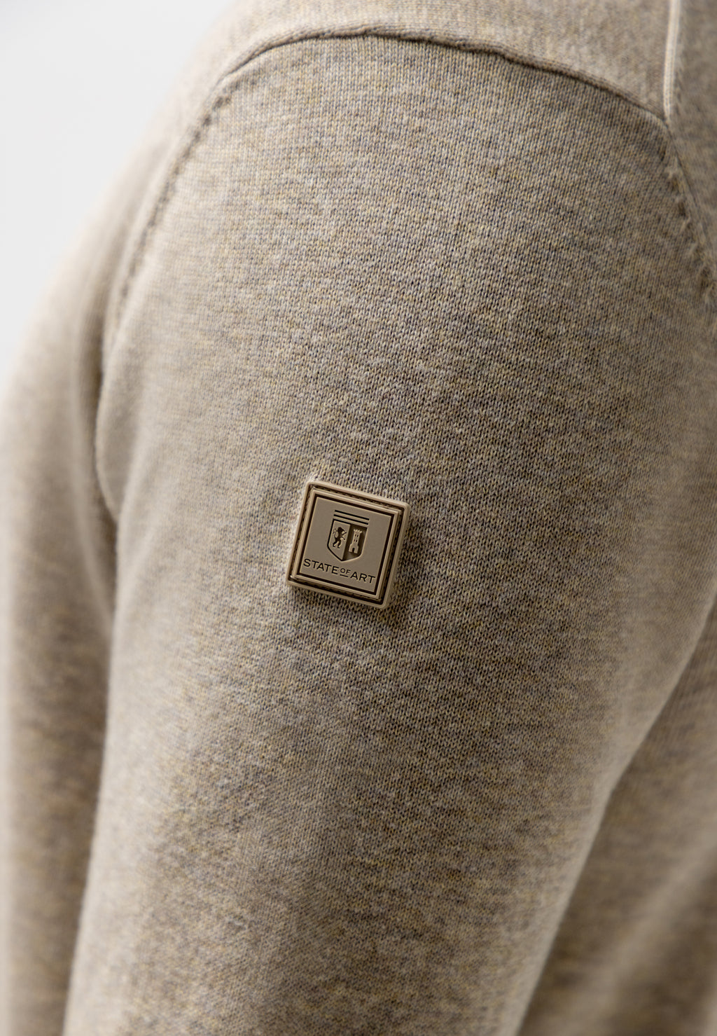 Pull en coton avec coudières