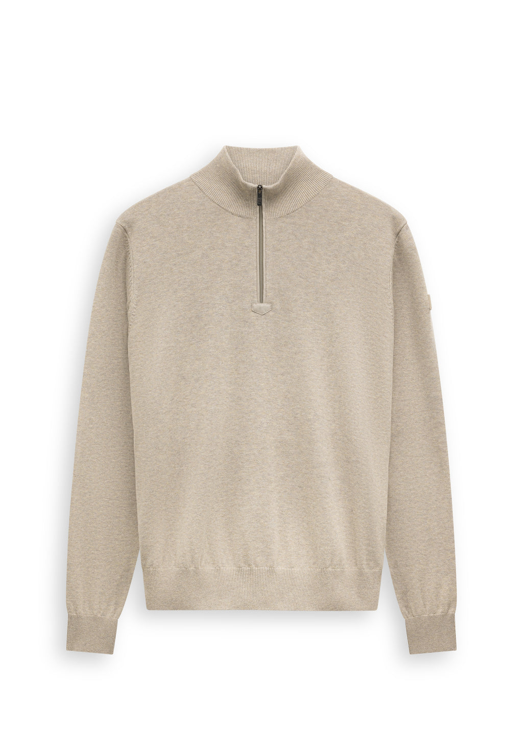 Pull en coton avec coudières