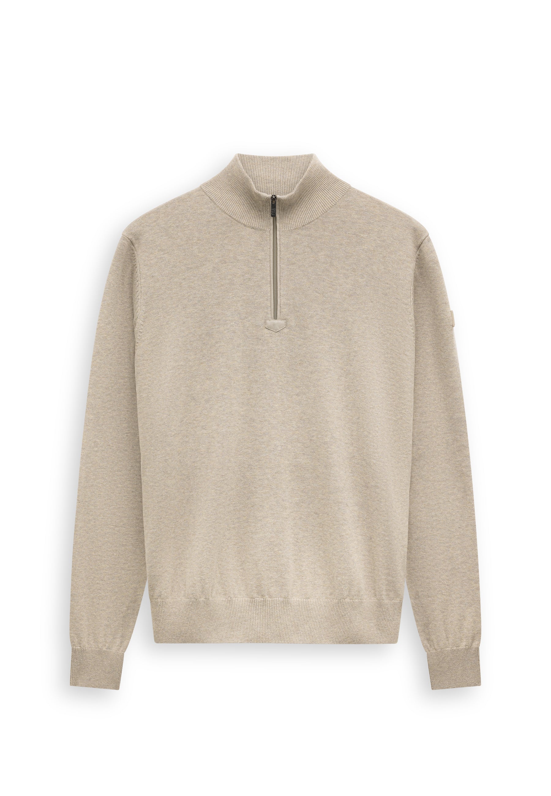 Pull en coton avec coudières