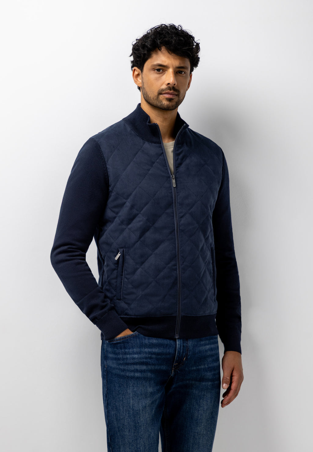 Cardigan à devant matelassé