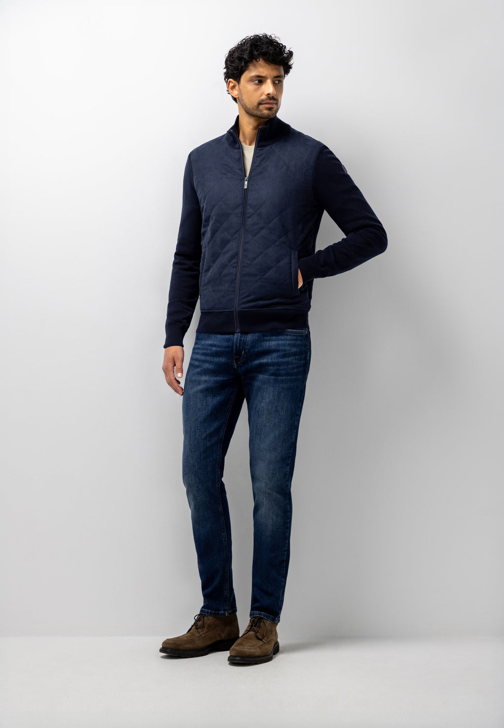 Cardigan à devant matelassé