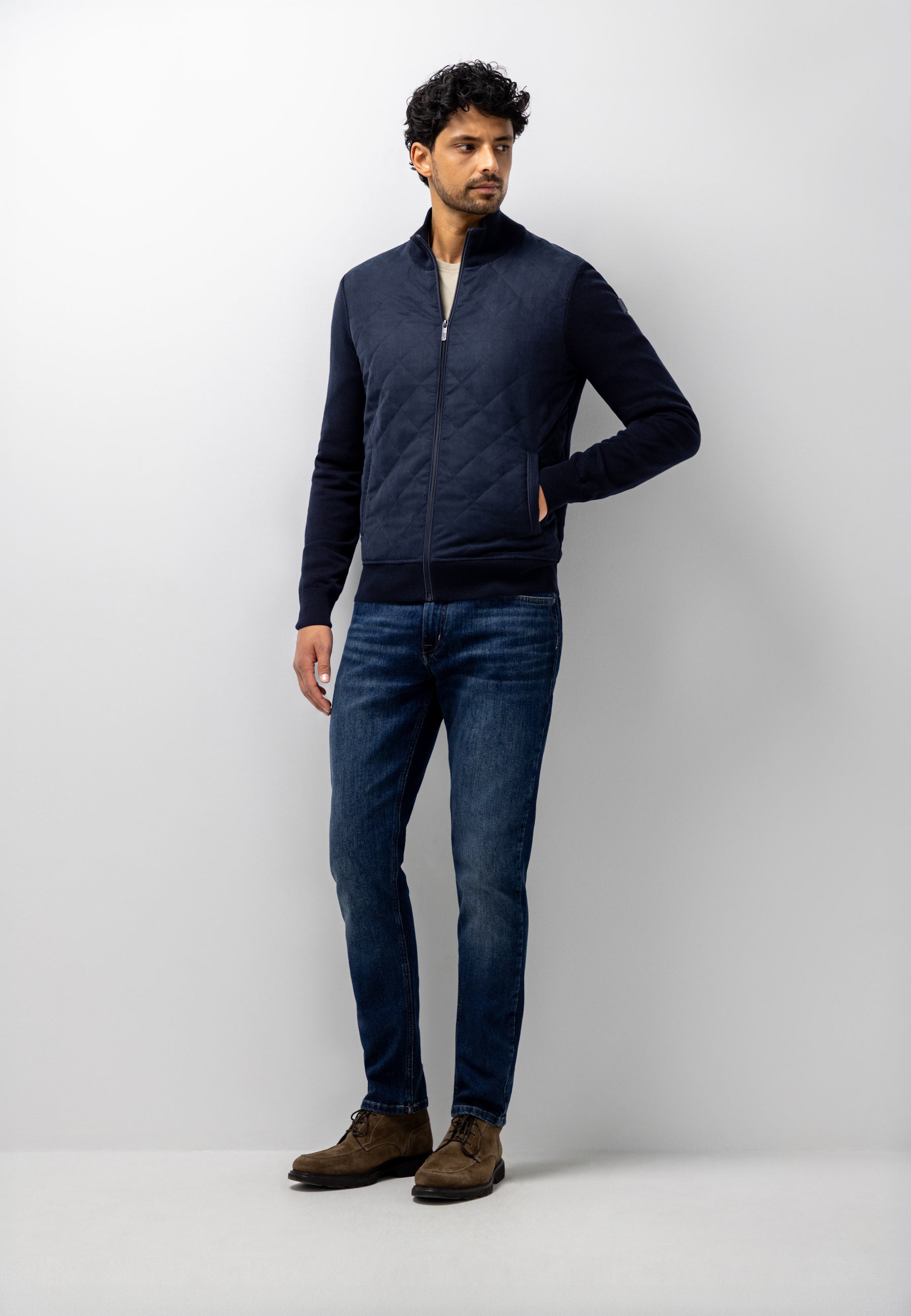 Cardigan à devant matelassé