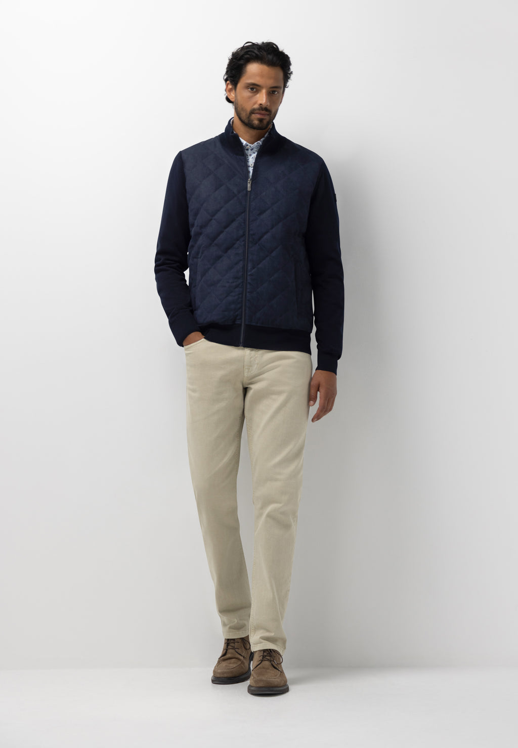 Cardigan à devant matelassé