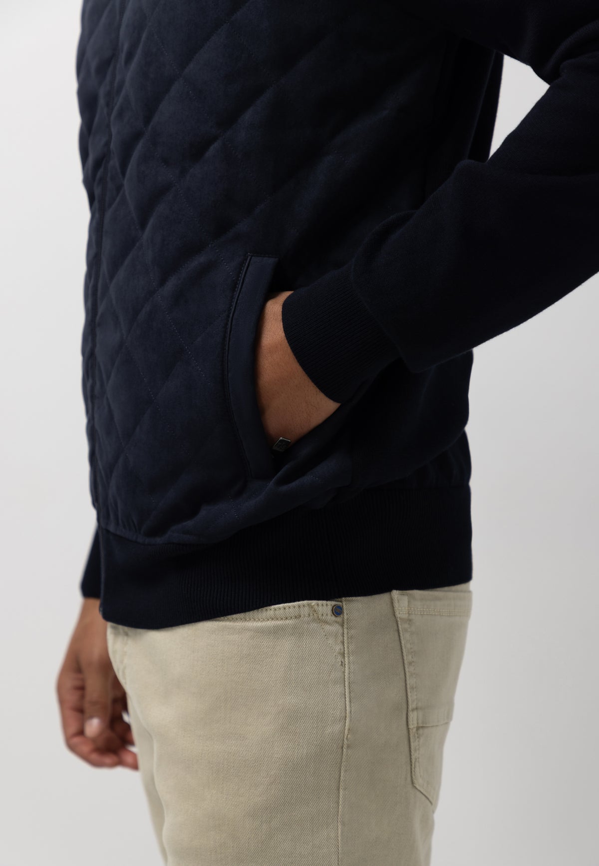 Cardigan à devant matelassé