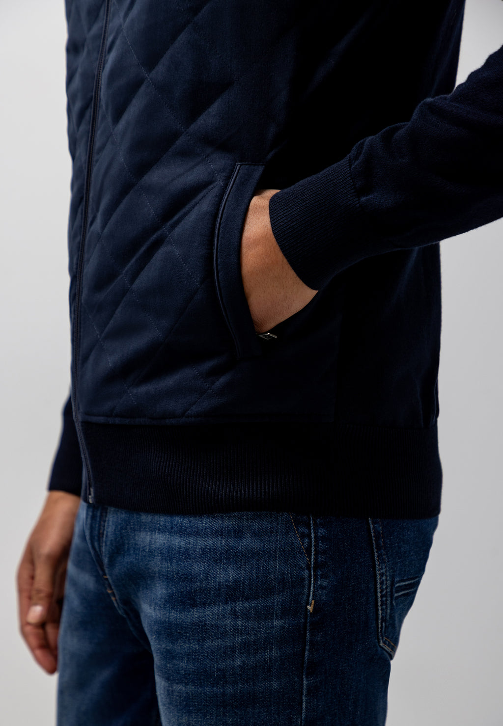 Cardigan à devant matelassé