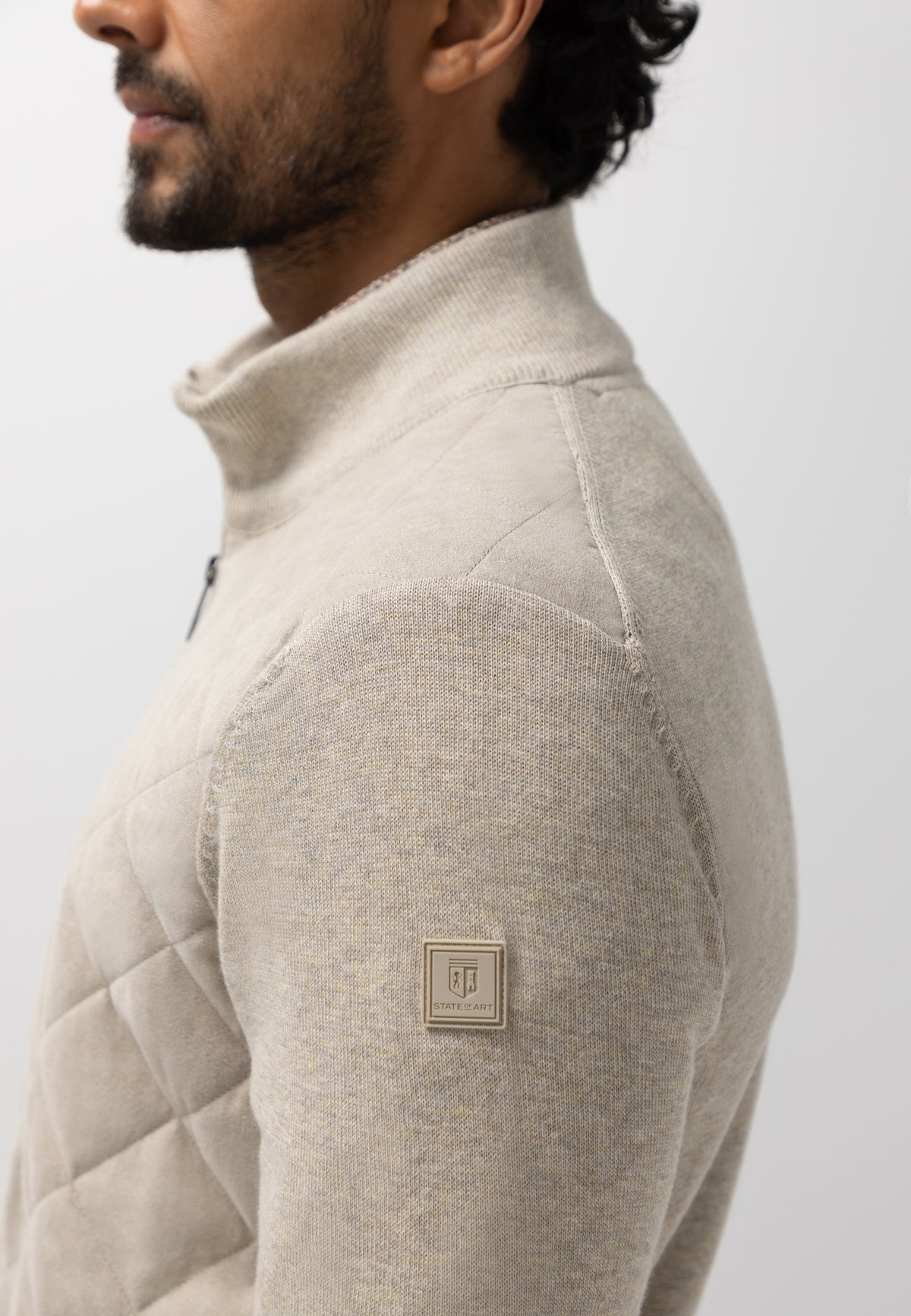 Cardigan à devant matelassé