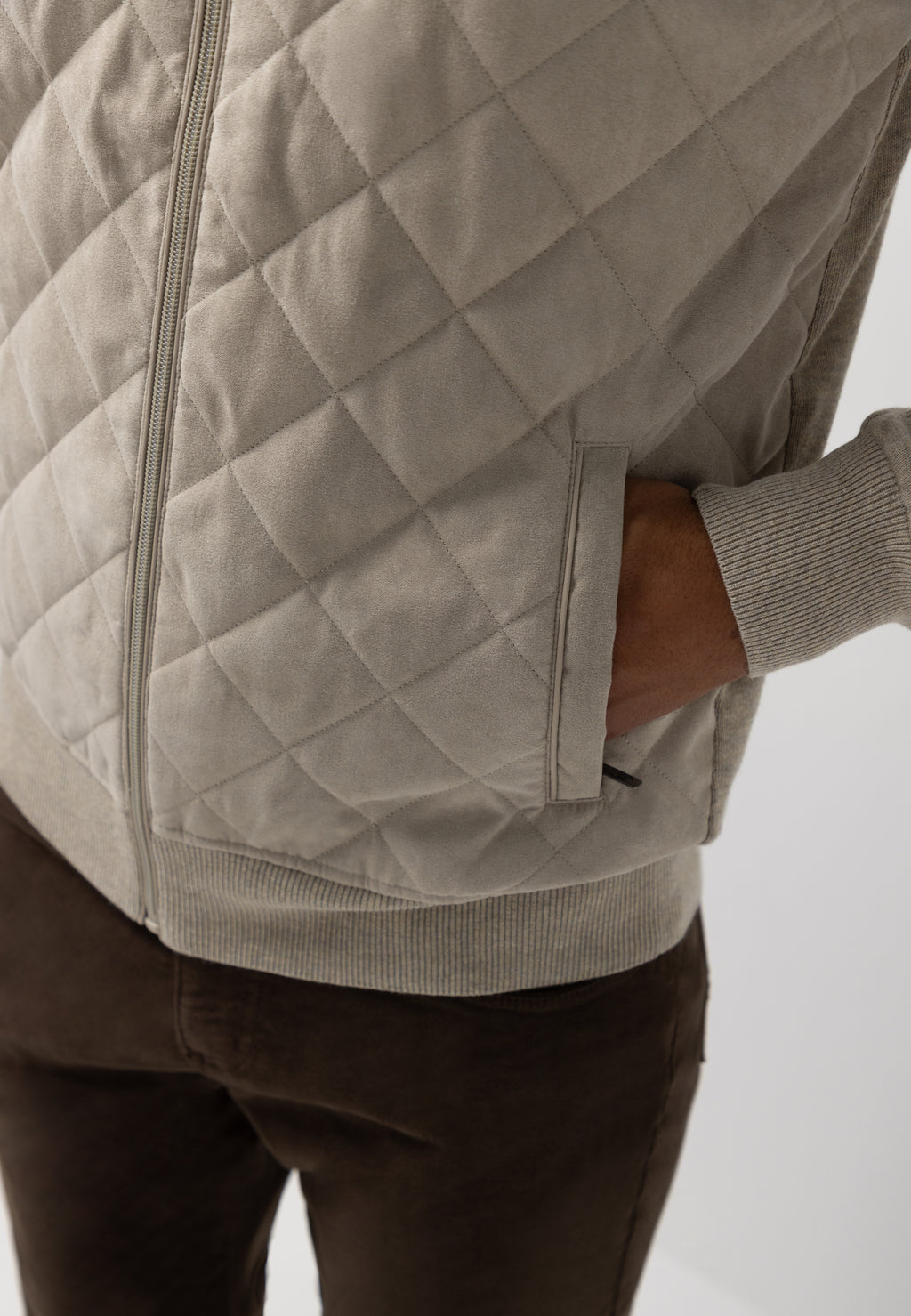 Cardigan à devant matelassé