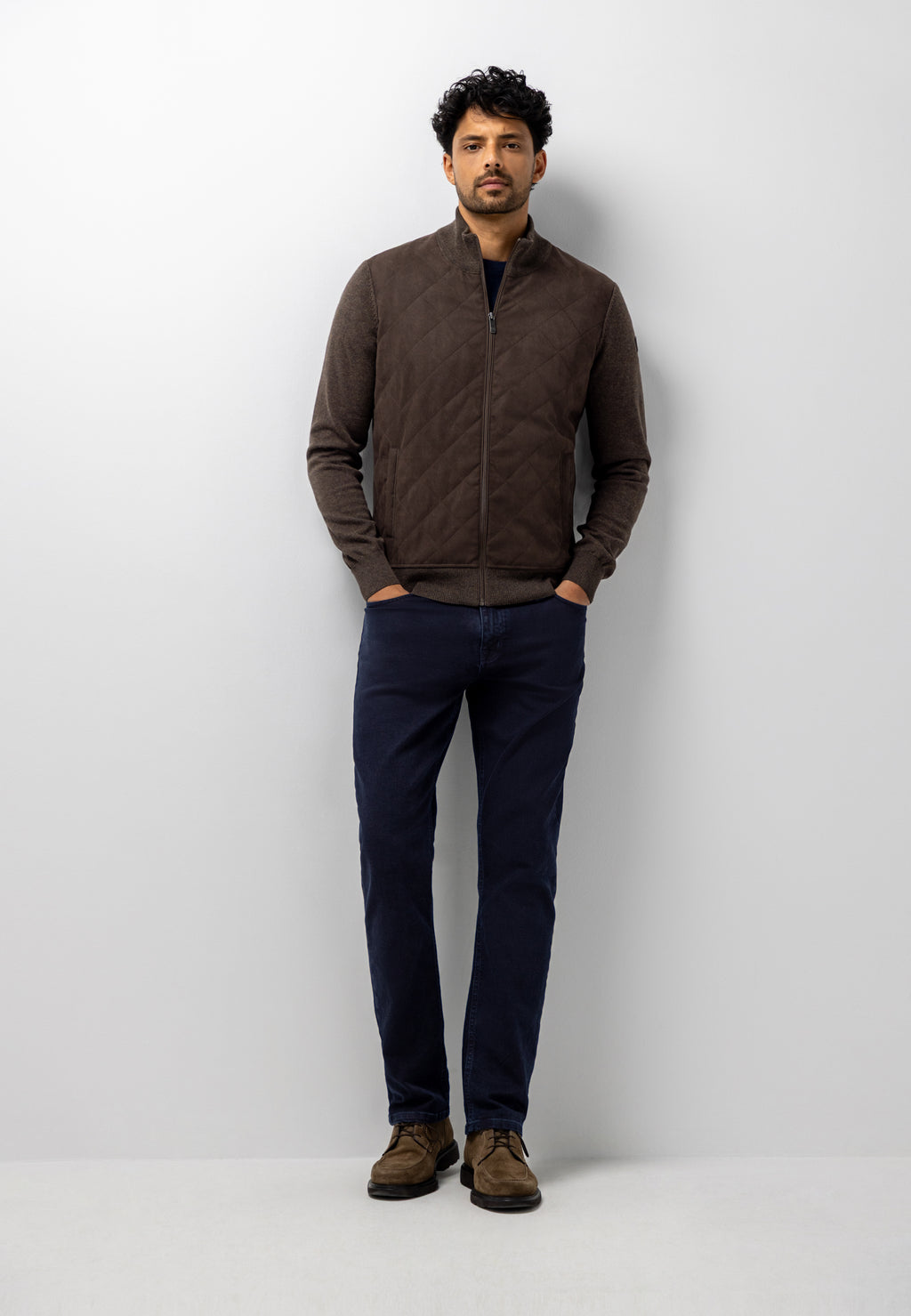 Cardigan à devant matelassé