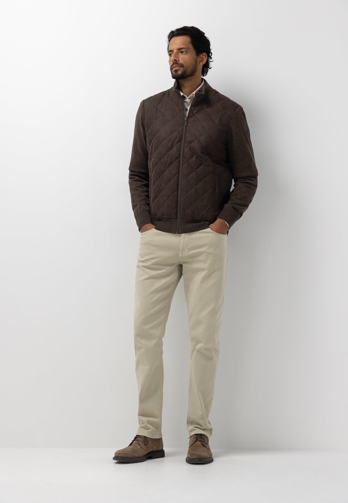 Cardigan à devant matelassé