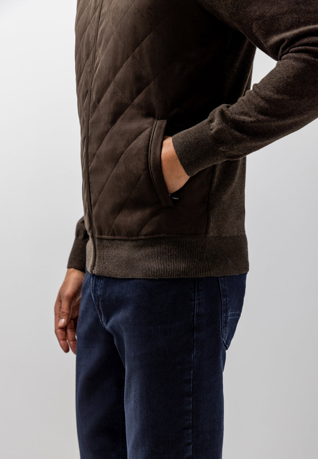 Cardigan à devant matelassé