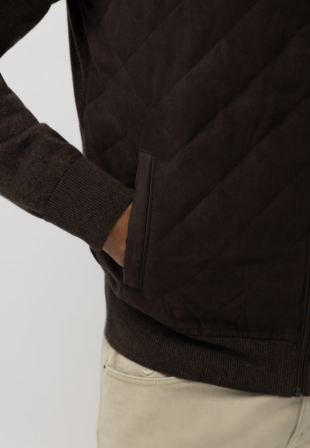 Cardigan à devant matelassé