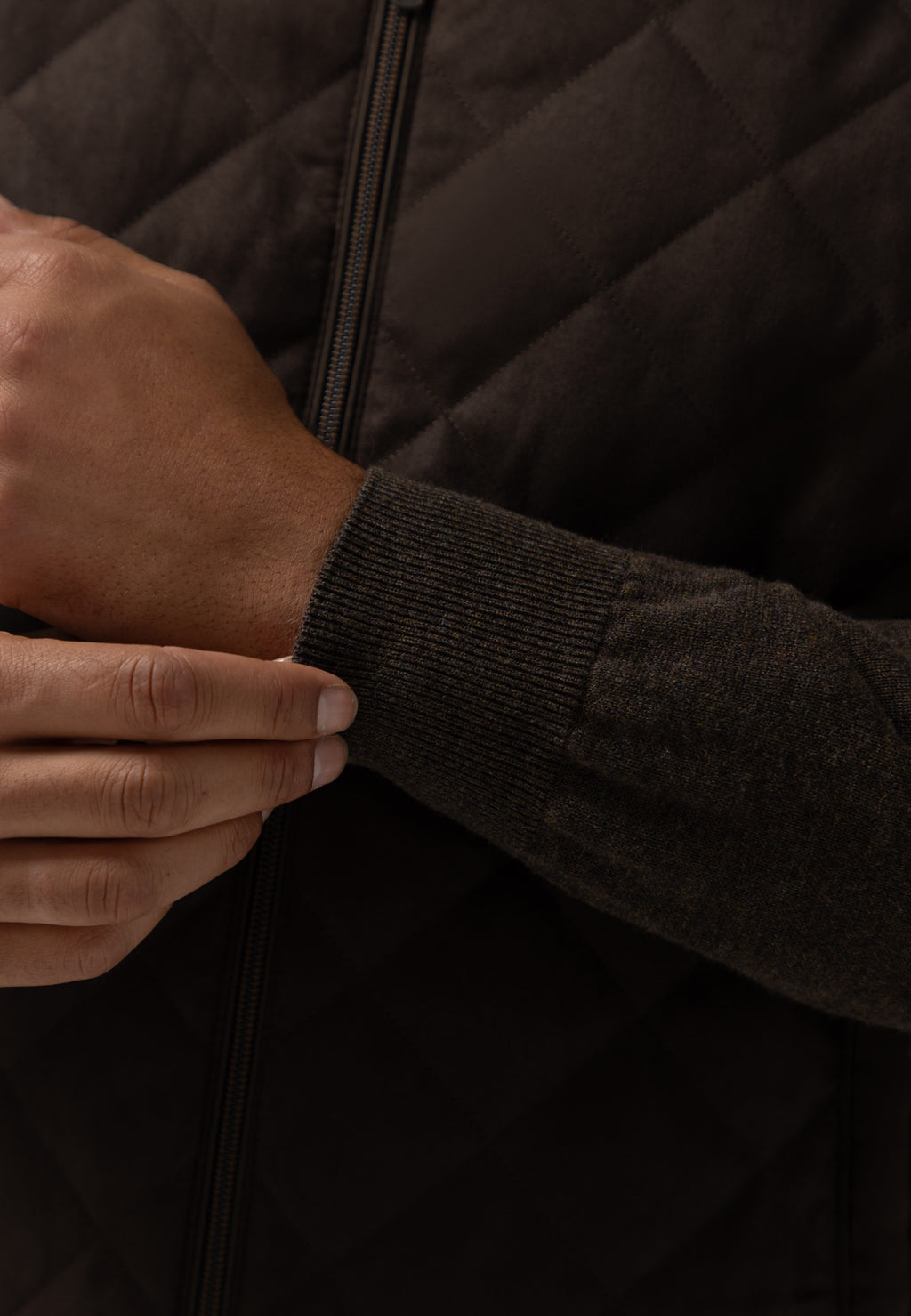 Cardigan à devant matelassé