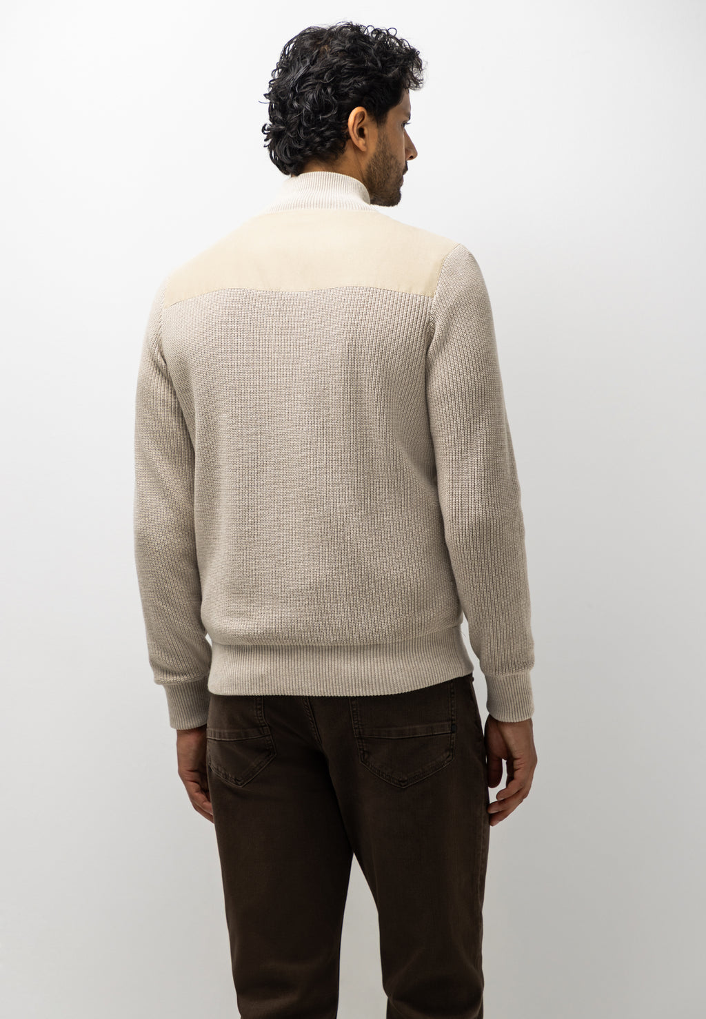 Cardigan côtelé en coton