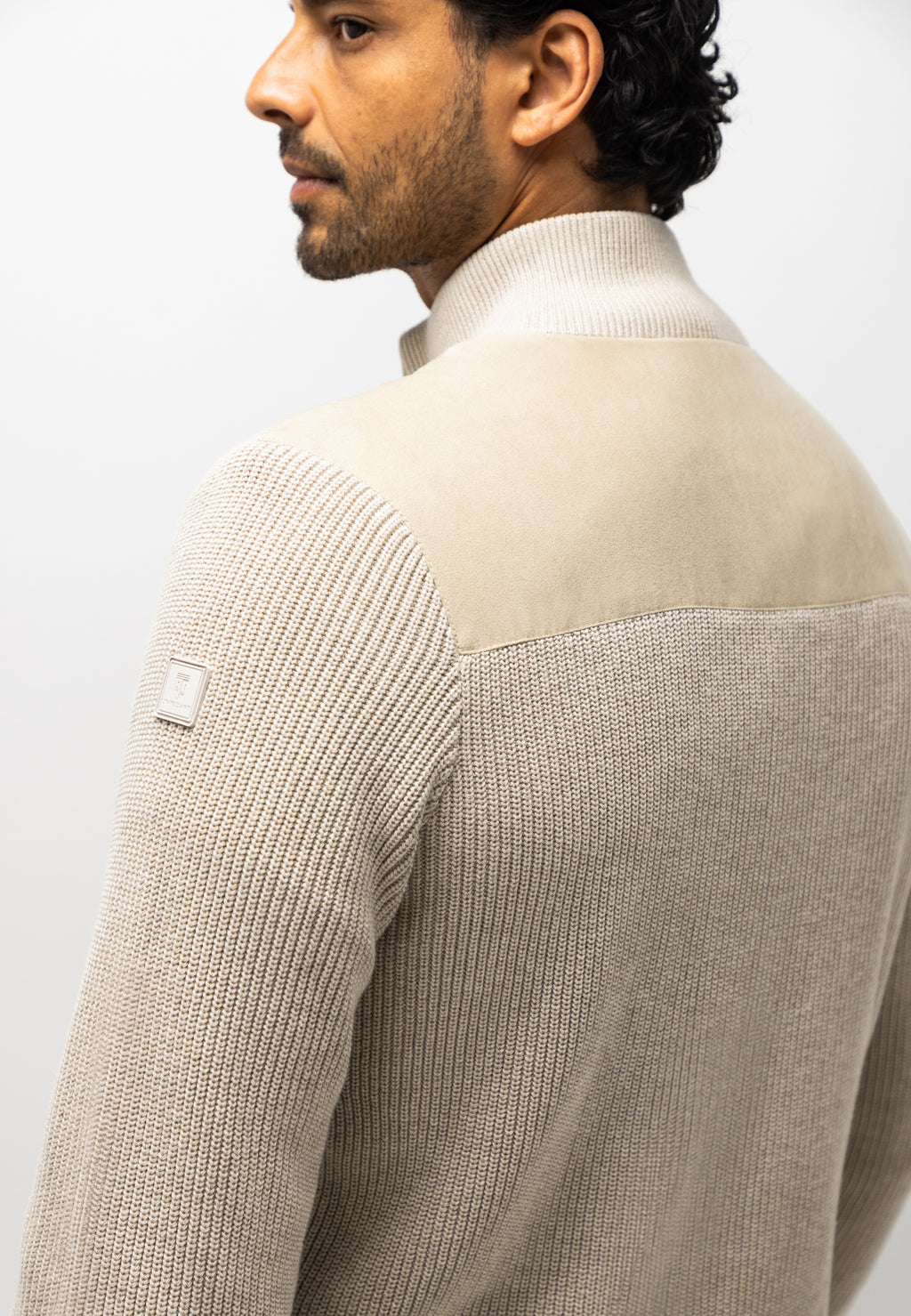 Cardigan côtelé en coton