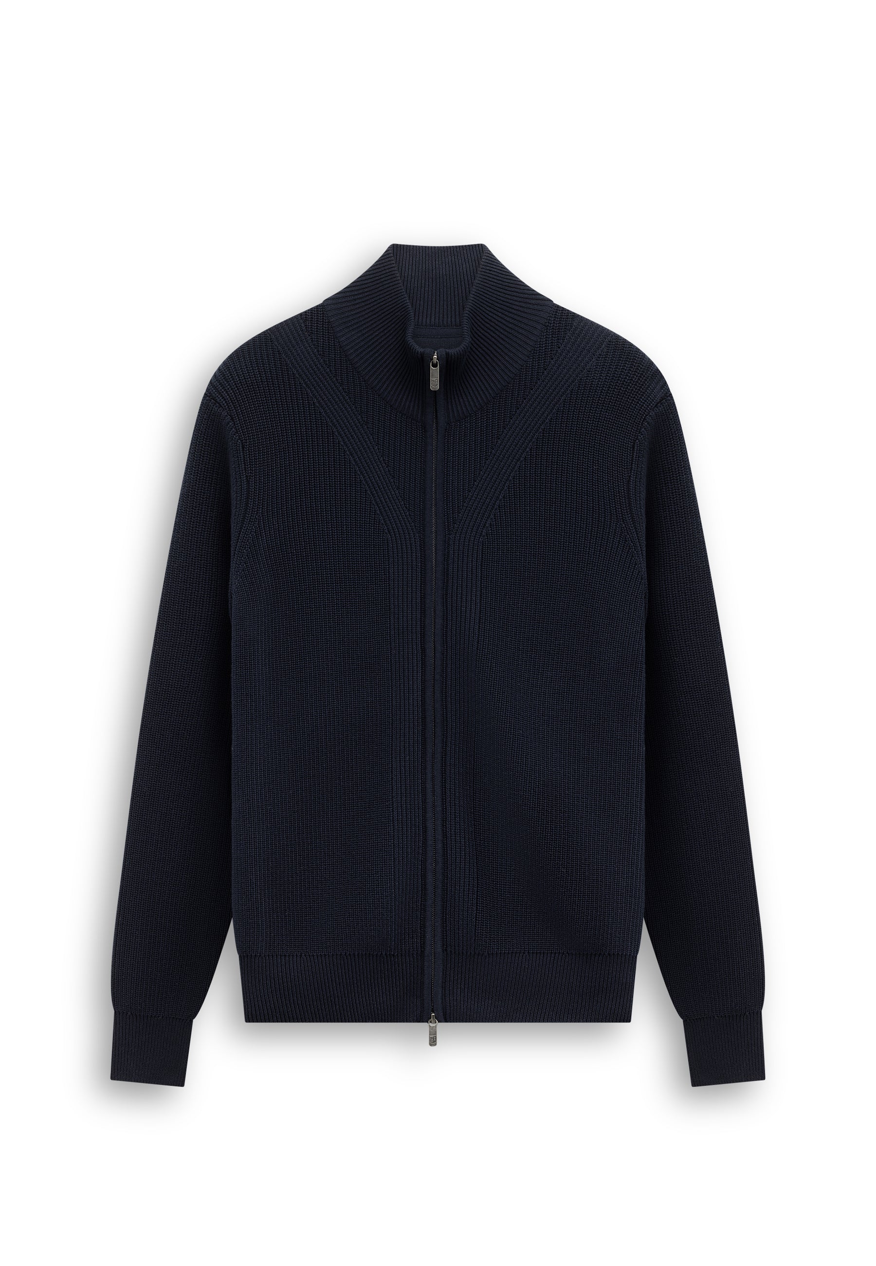 Cardigan à fermeture zippée bidirectionnelle