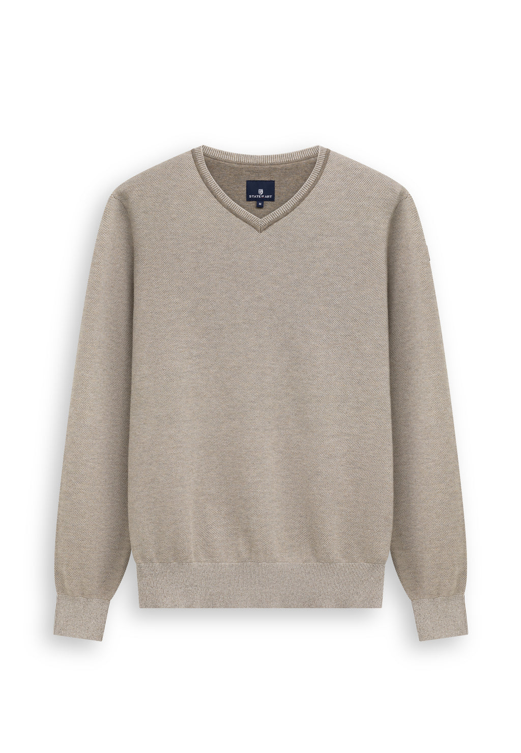 Pull Oxford à badge en caoutchouc