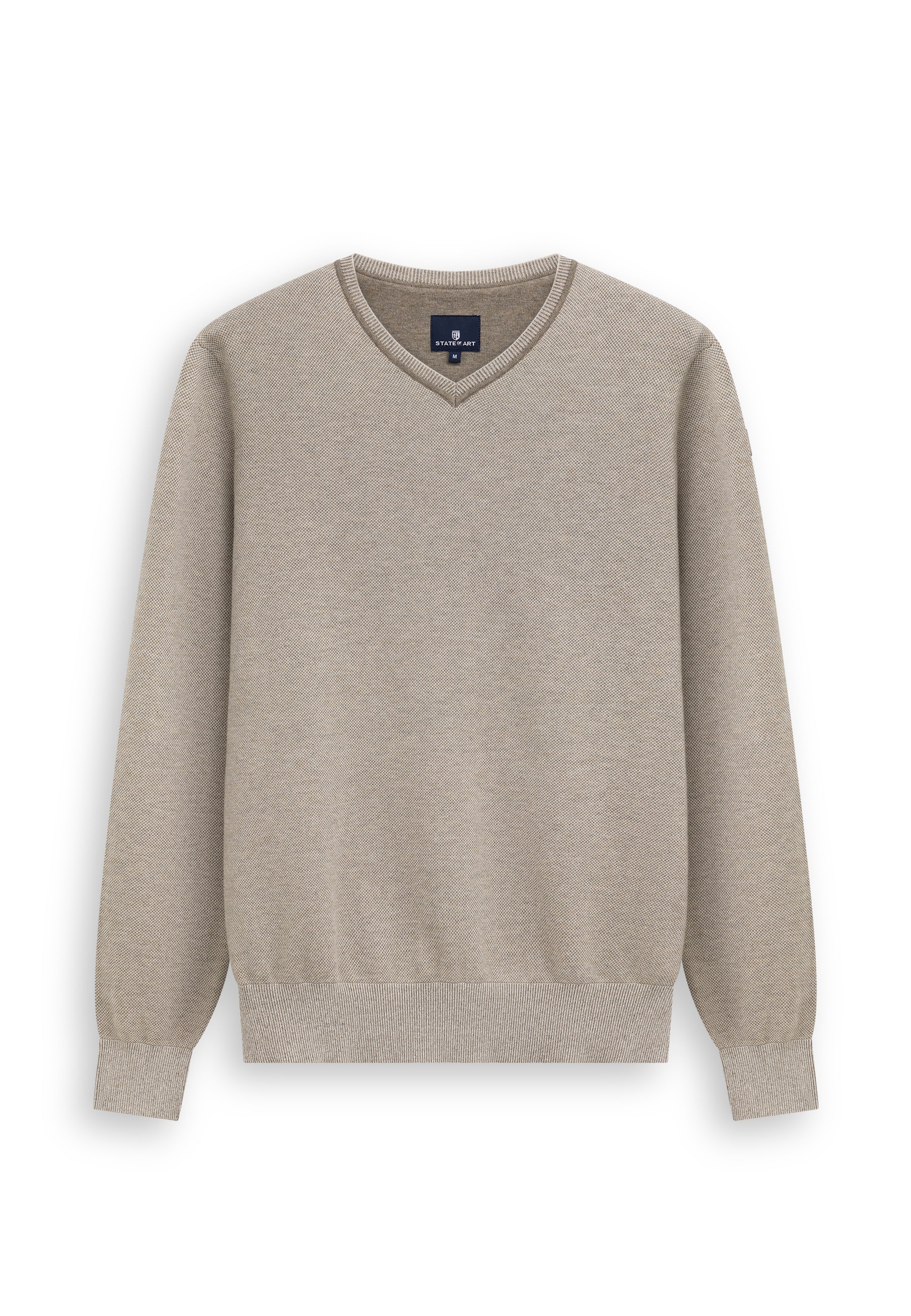 Pull Oxford à badge en caoutchouc