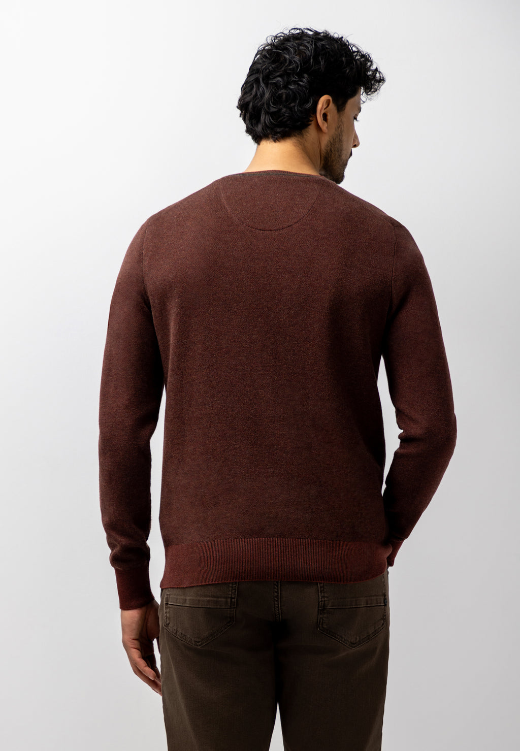 Pull Oxford à badge en caoutchouc