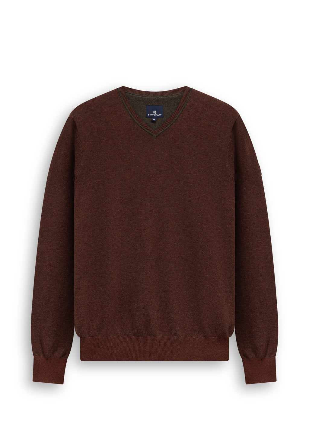 Pull Oxford à badge en caoutchouc