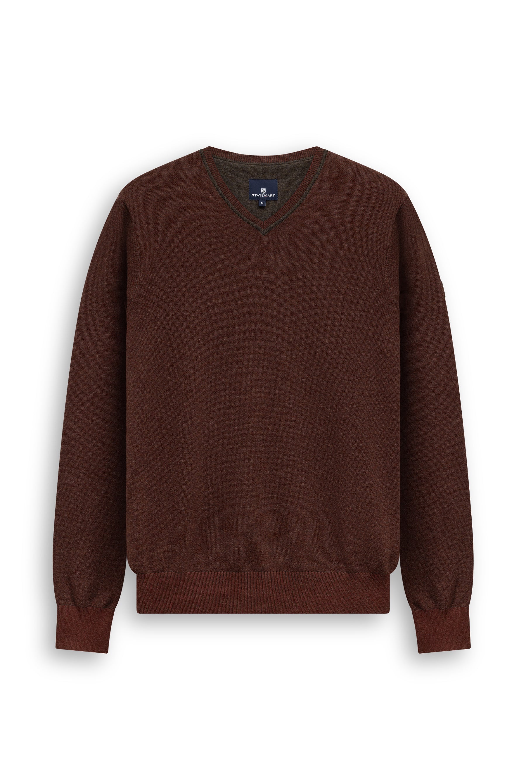 Pull Oxford à badge en caoutchouc