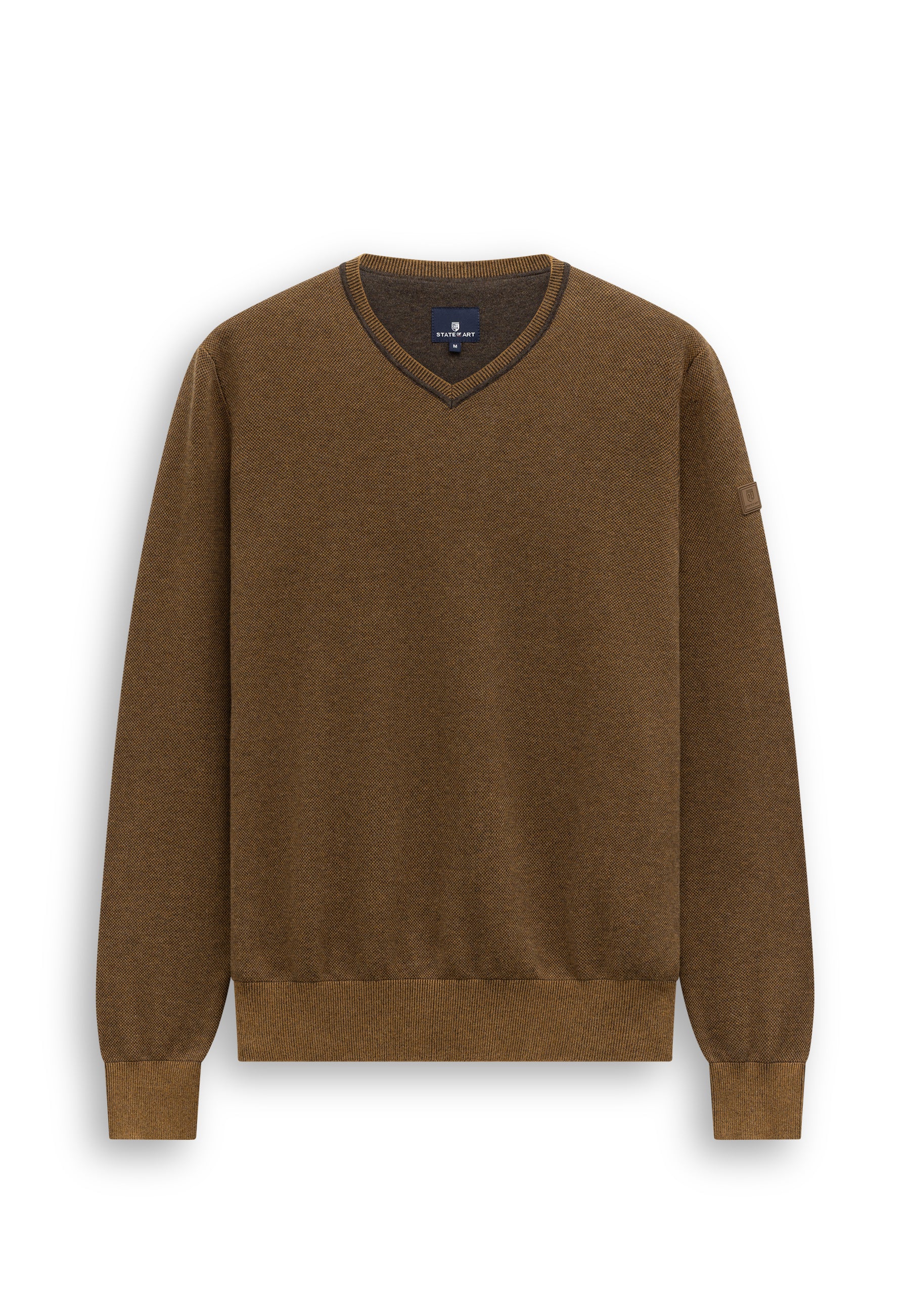 Pull Oxford à badge en caoutchouc
